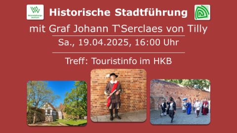 Historische Stadtführung mit Graf Tilly