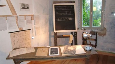 Blick in das Schulmuseum Laase