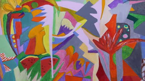 Inge Heuwold - Ausstellung "Lieber bunt..." 