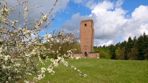 Ehrenmal Teterow im Frühling