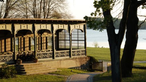 Kurhausgarten mit Gartenpavillon