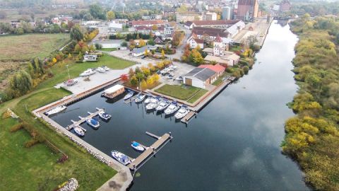 Luftbild - Peene Marina Demmin