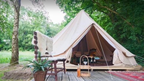 Glamping im Park vom Gutshaus Scharpzow