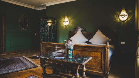 Beispiel: Das Schlafzimmer in der herrschaftlichen Ferienwohnung Wilhelm