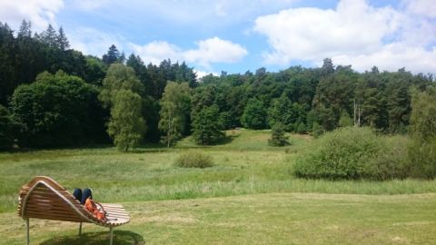 Rast vor der Nationalpark-Information Serrahn