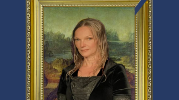 Mona Lisa ohne Rahmen