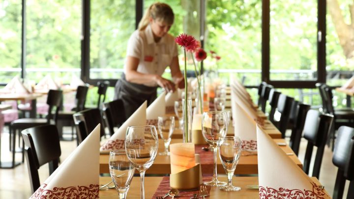 Speisesaal im Hotel Amsee