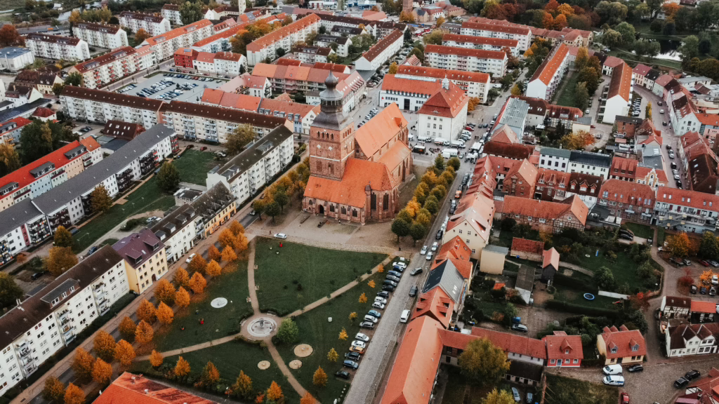 Malchin Blick von oben