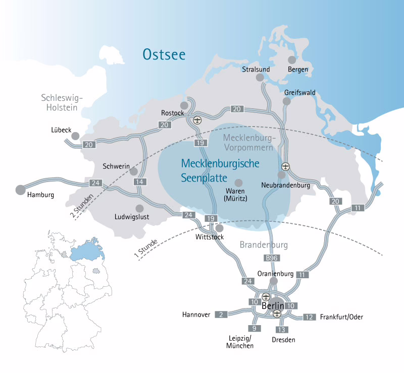 Karte lage autobahnen